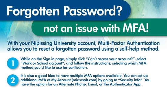 Forgotten Password Banner
