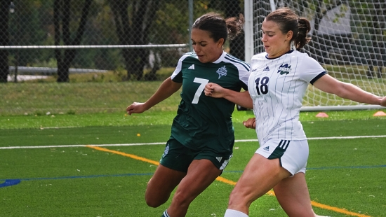 Lakers women's soccer game vs Trent University during Homecoming weekend