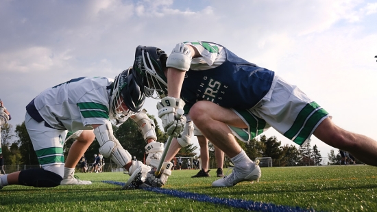 Lakers men's lacrosse vs Laurentian University during Homecoming weekend
