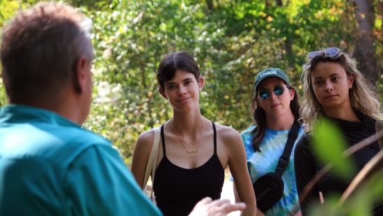 Guided medicine walk with Norm Dokis during Homecoming weekend