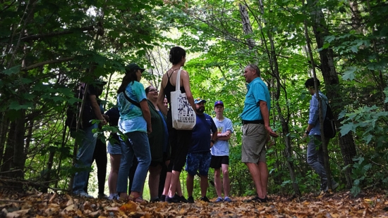 Guided medicine walk with Norm Dokis during Homecoming weekend