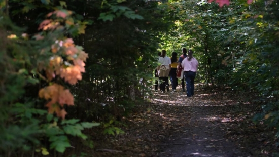 Medicine walk during NU Homecoming 2025