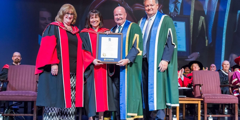 Dr. Maria Cantalini-Williams with dignitaries