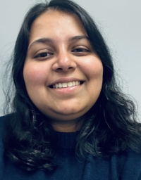 A woman selfie photo against a white background