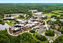 Nipissing campus aerial photo