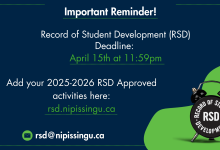 Record of Student Development Deadline Reminder Poster