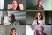 Screenshot of participants at the virtual Donor Social Awards
