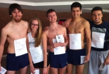 Photo of participants in the Nearly Naked Mile