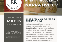 Research Rendezvous: Drafting Your First Tri-Agency Narrative CV Poster