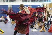 Dancers performing at Welcome Pow Wow