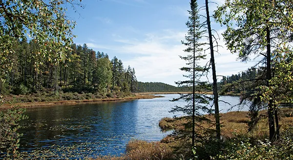 northern Ontario lake stock image