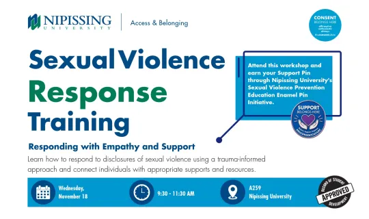 Sexual Violence Response Training Header Image