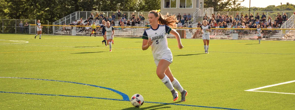 Laker soccer player on the field