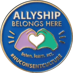Allyship pin graphic