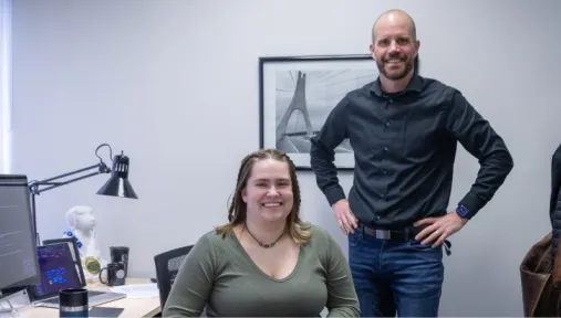 Alessia Montroy and Dr. Graydon Raymer 