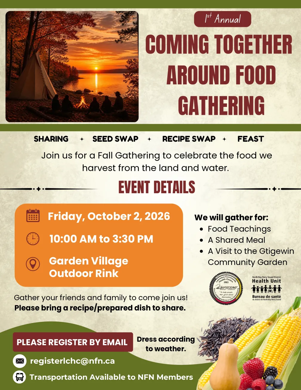 Coming Together Around Food Poster