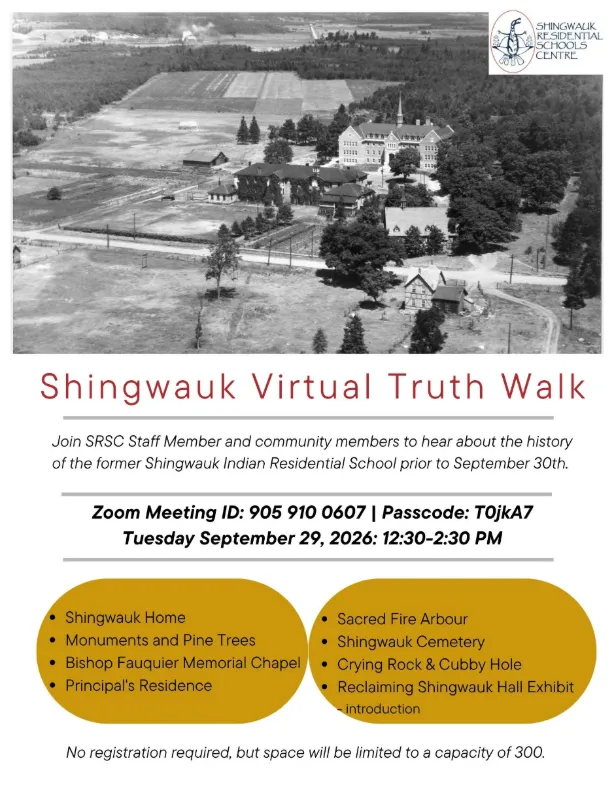 Shingwauk Virtual Truth Walk Poster