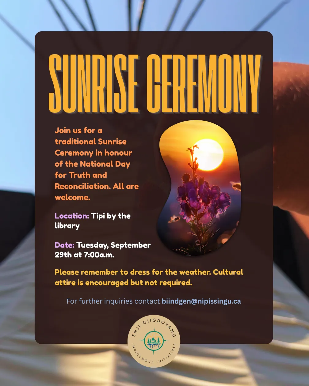 Sunrise Ceremony Poster