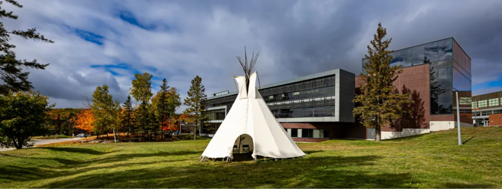 Tipi outside the Learning Library