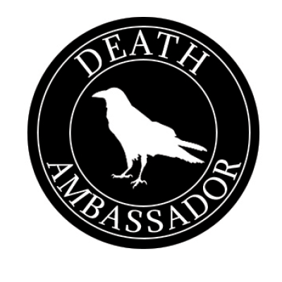 Death Ambassadors circle logo with raven